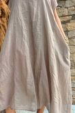 Made in Italy Sa Caleta Cotton Cap Sleeve Pocket Midaxi Dress Mocha